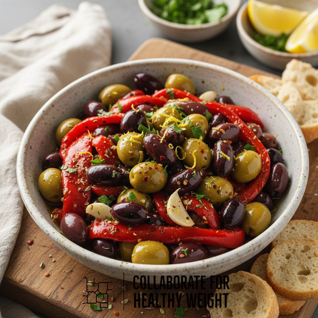 Marinated Olives and Peppers