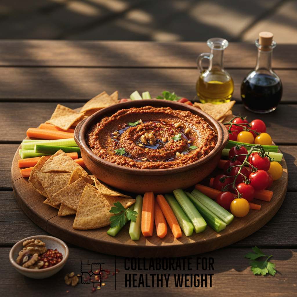 Roasted Red Pepper Dip (Muhammara)