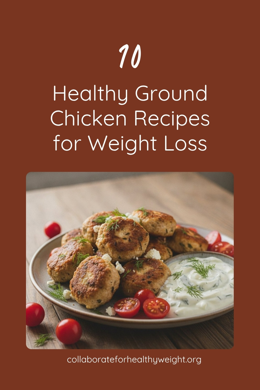 10 Healthy Ground Chicken Recipes for Weight Loss Pinterest pin