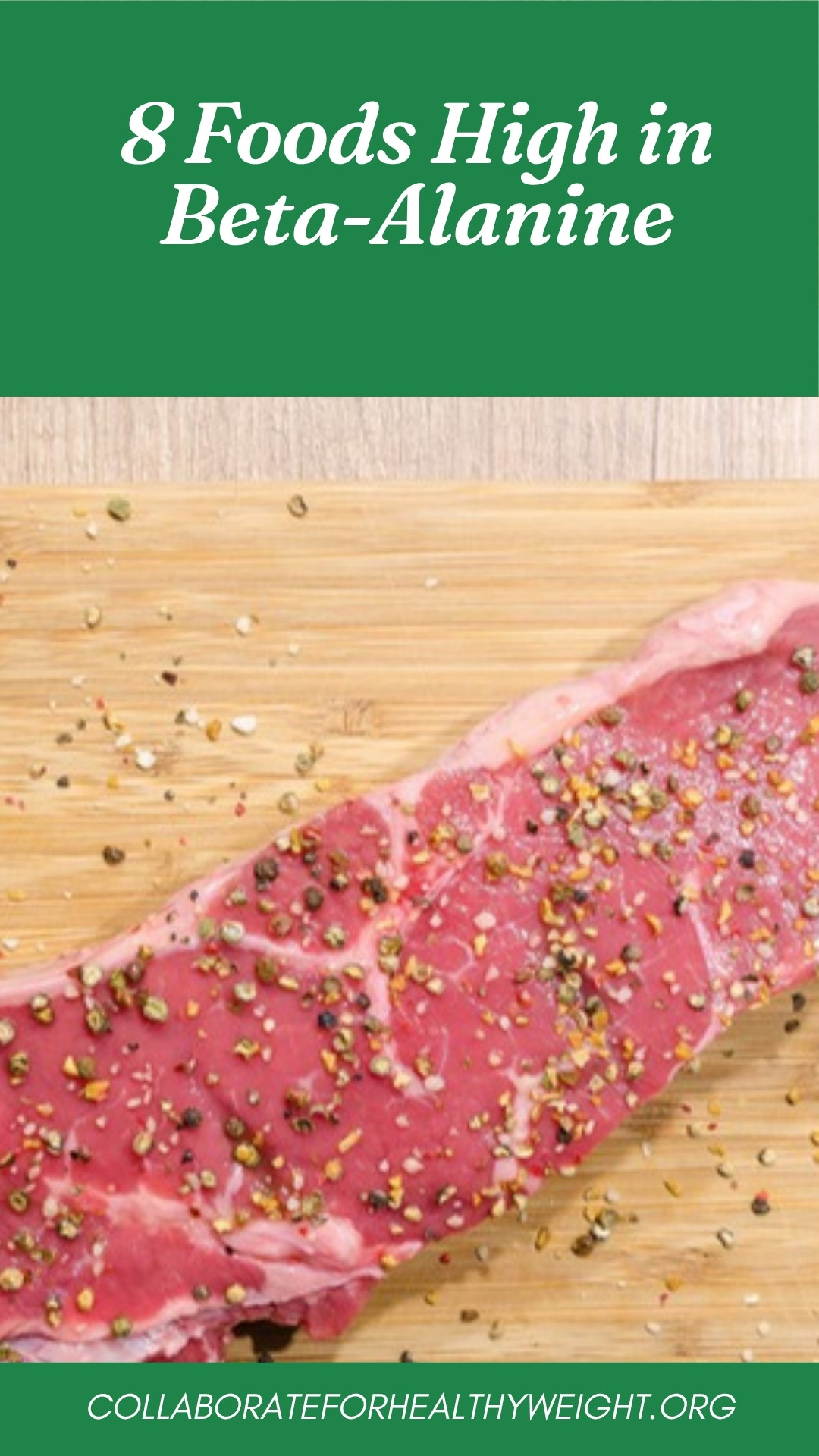 8 Foods High in Beta-Alanine Pinterest pin