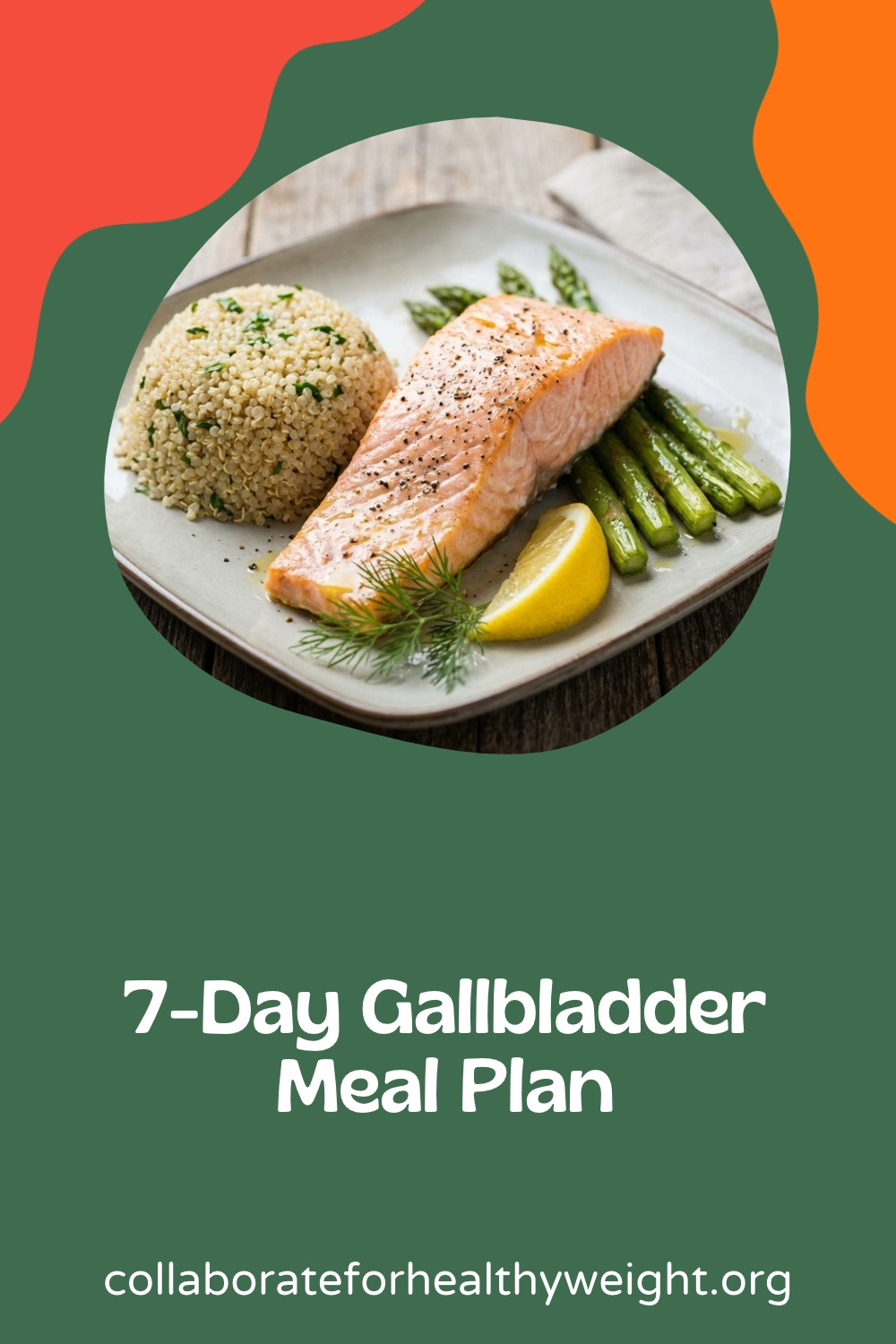 7-day gallbladder meal plan with grocery list
