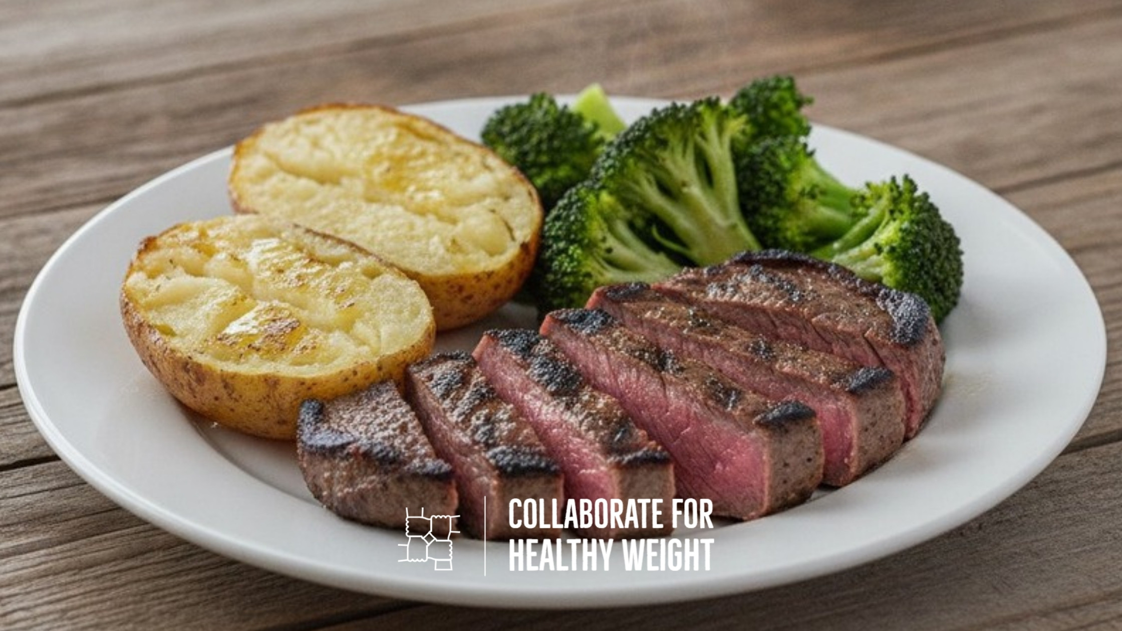Sirloin steak with roasted potatoes and broccoli, a 7-day meal plan for men over 40