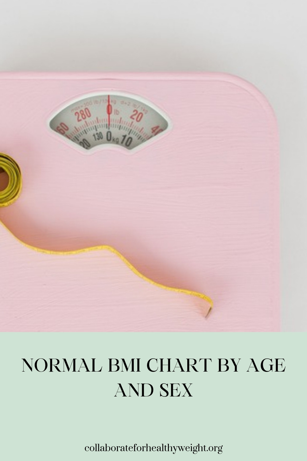 Normal BMI chart by age and sex pin