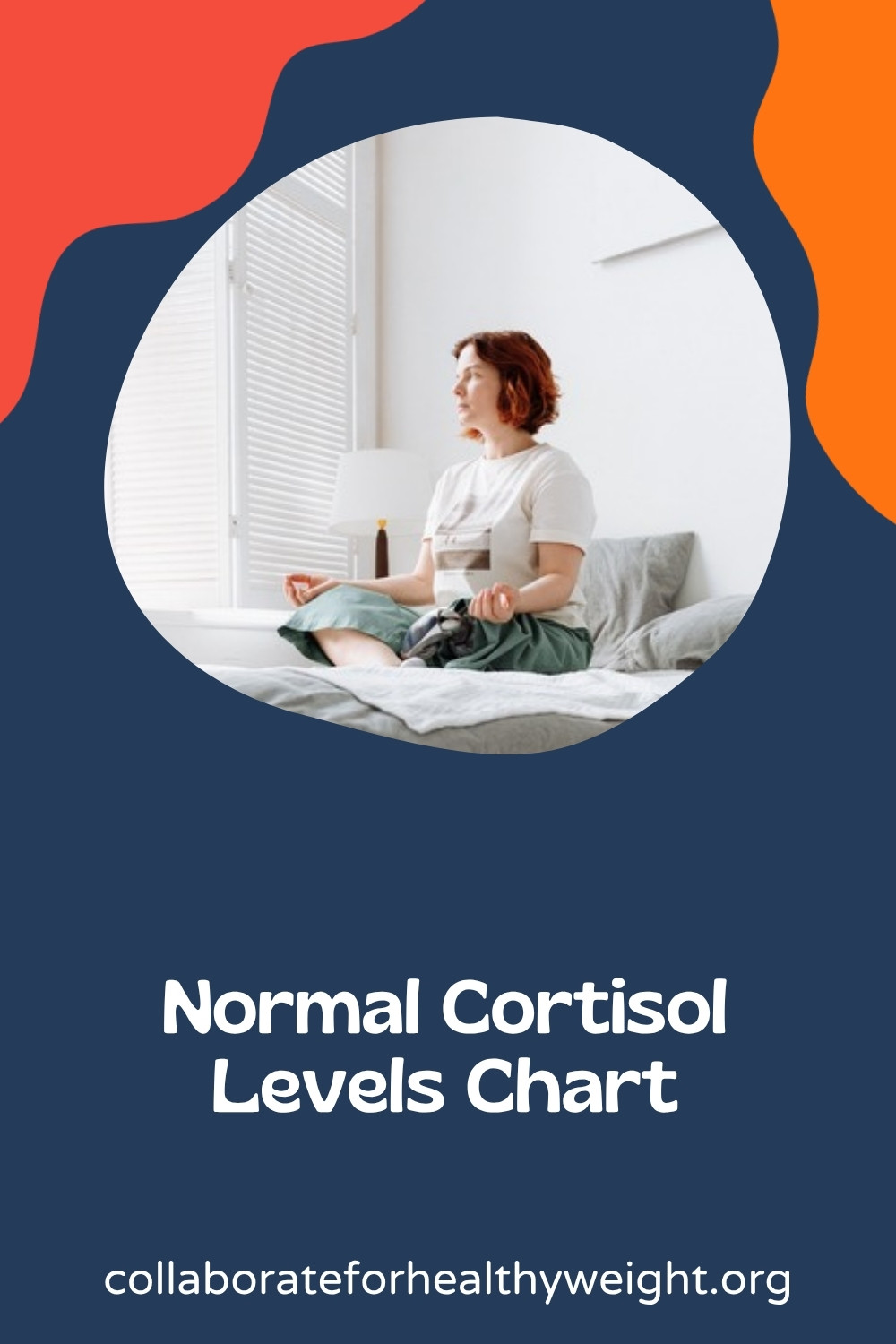 Normal cortisol levels by time of day Pinterest pin